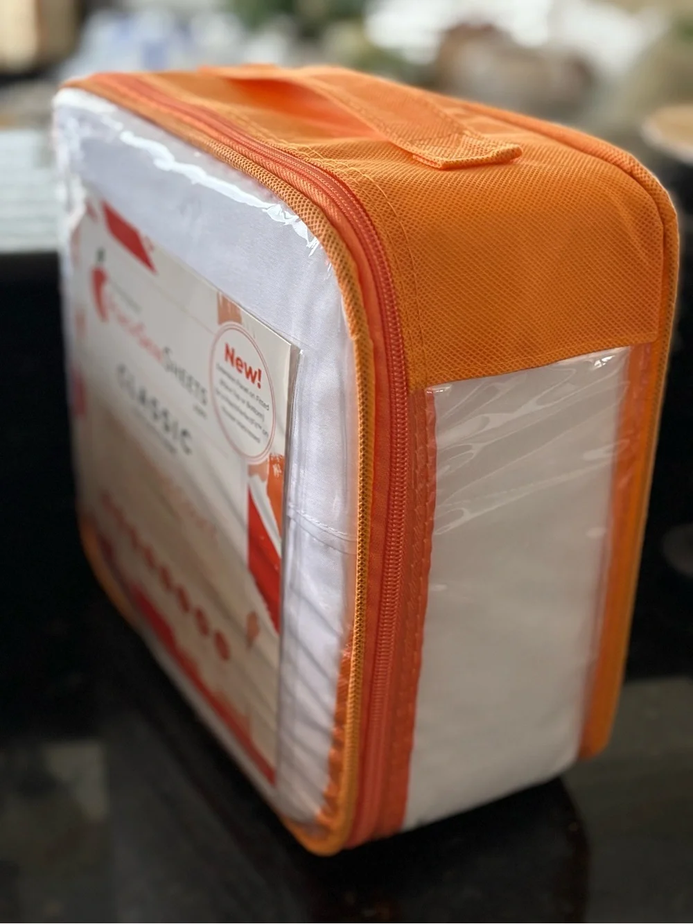 Brand New!  Peach Skin Sheet Set in White, King Size